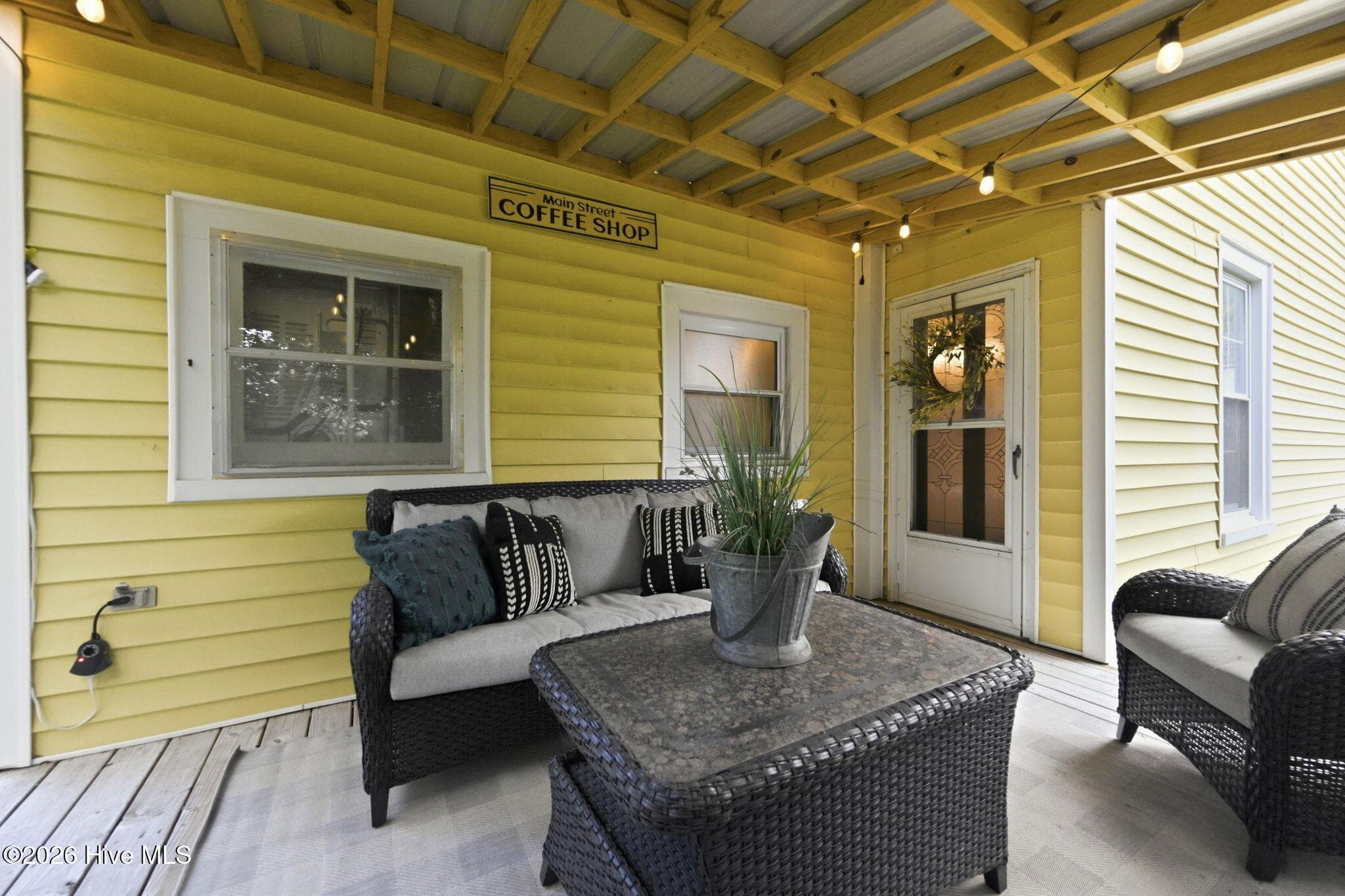Private primary bedroom deck - 105 E Hargett Street, Richlands, NC 28574