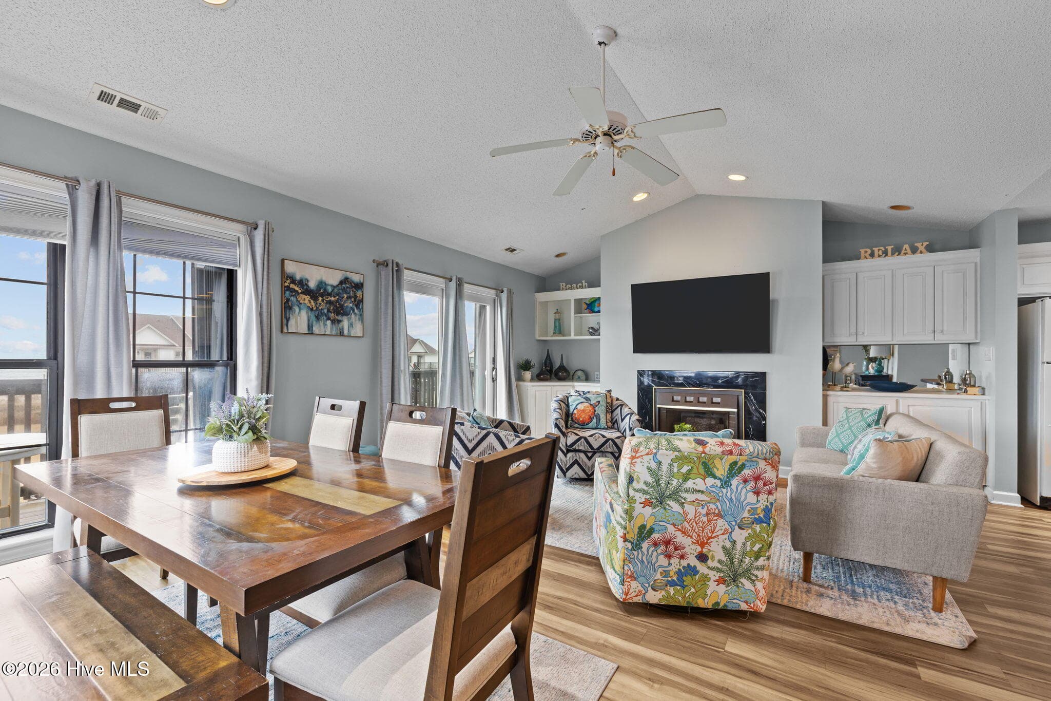 Dining/ Living room - 2506 Ocean Drive A2, Emerald Isle, NC 28594