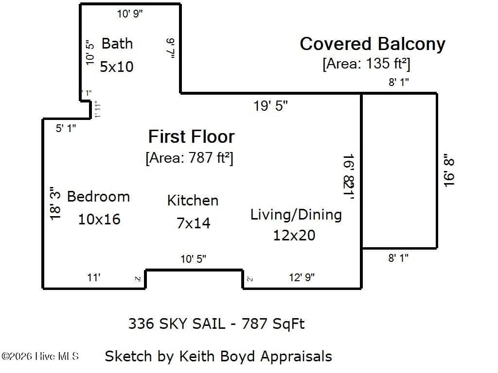 SKETCH - 336 Sky Sail Boulevard, New Bern, NC 28560