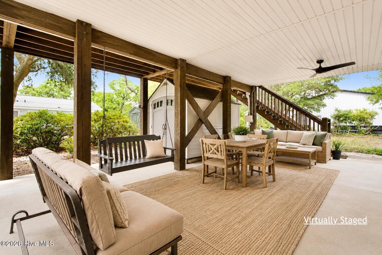 Downstairs Hangout (Virtually Staged) - 101 NW 11th Street, Oak Island, NC 28465