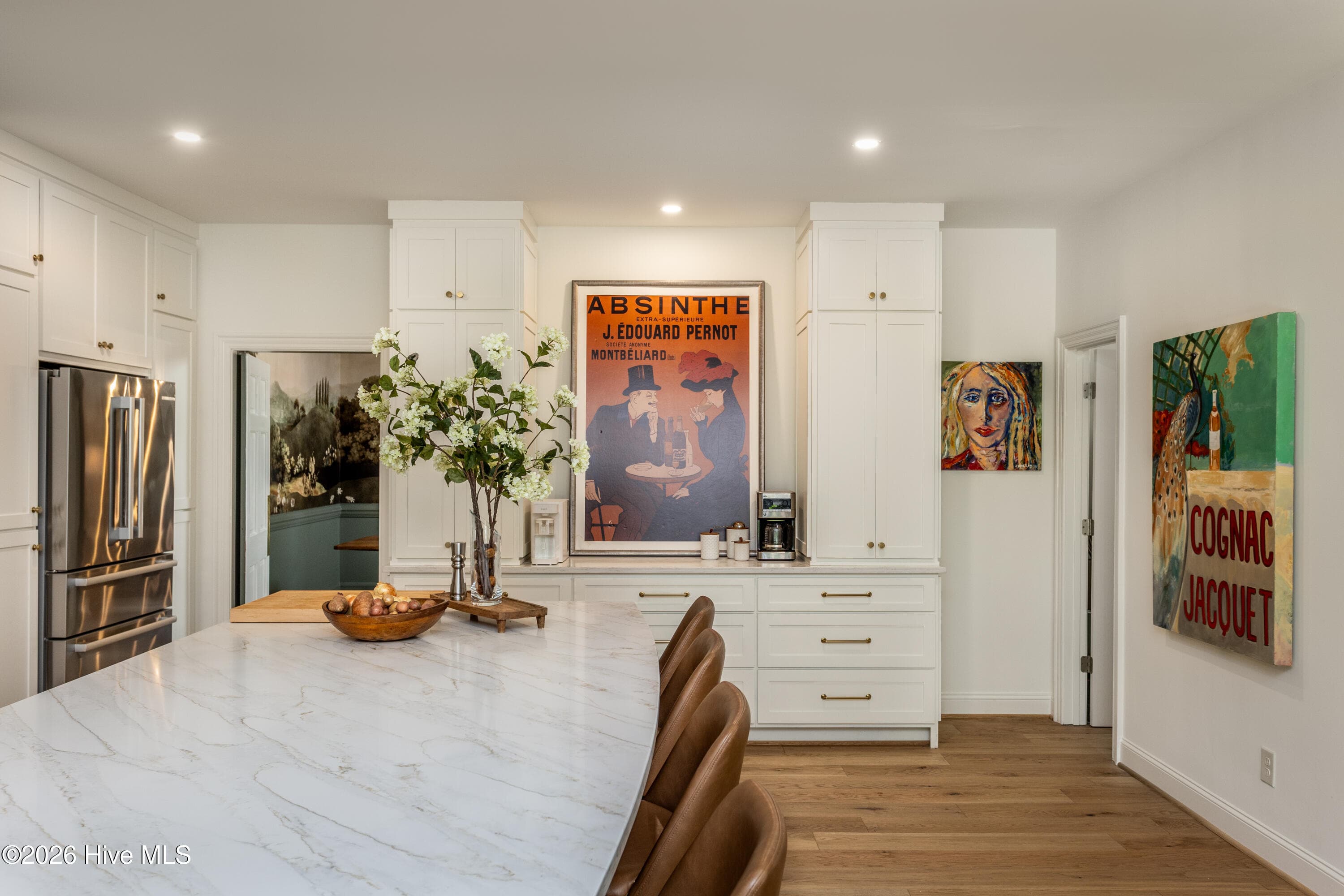 Custom coffee bar and cabinetry. - 5050 Country Club Drive N, Wilson, NC 27896
