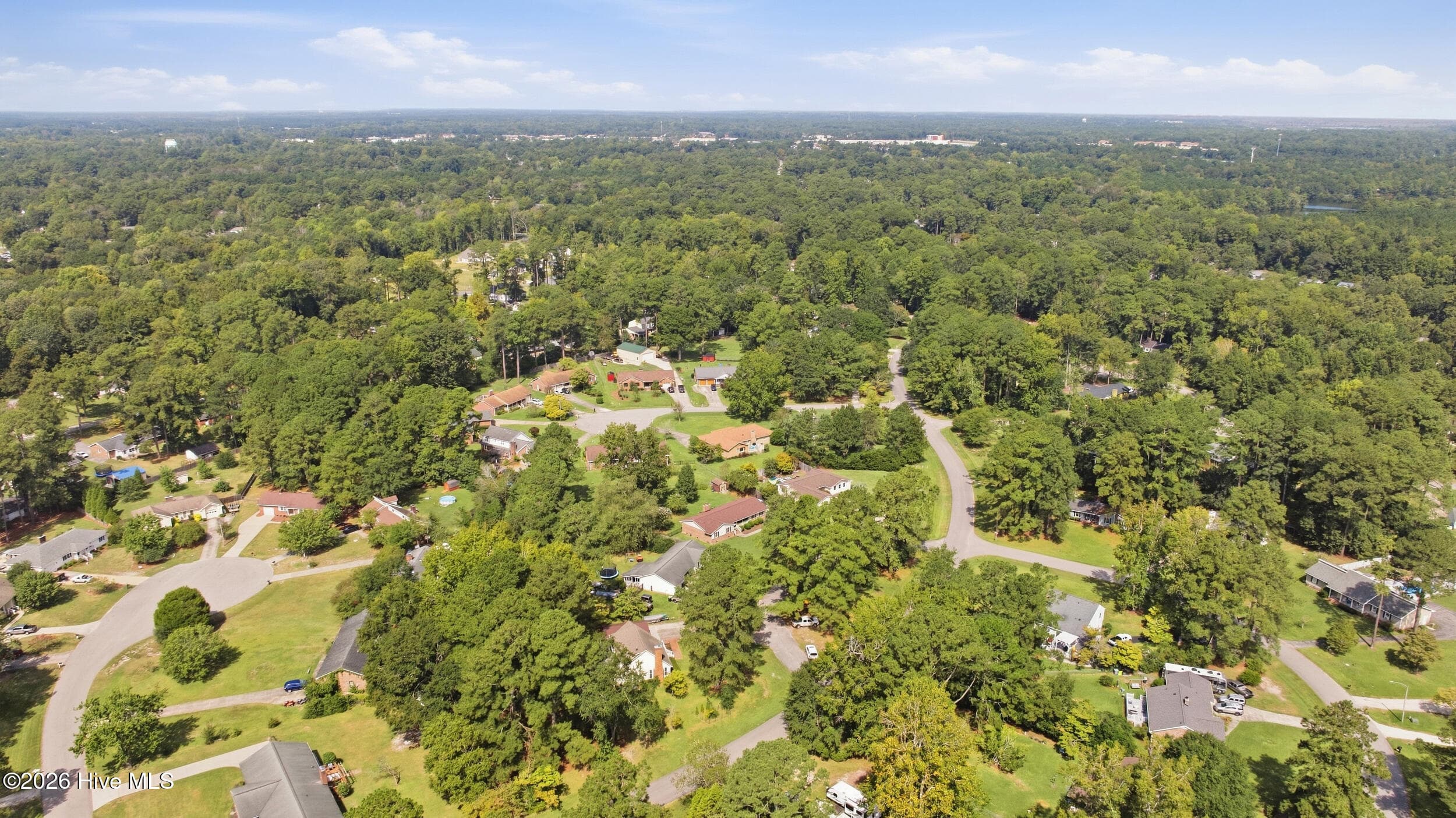 Aerial View - 3308 Hunt Master Road, Trent Woods, NC 28562