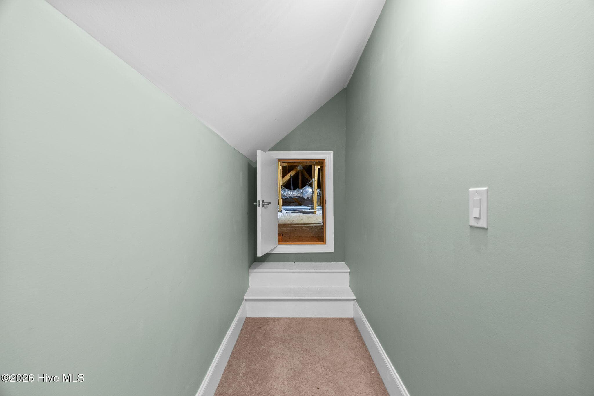 Bedroom 4 Closet leads to Attic Storage - 461 Springwood Drive SE, Bolivia, NC 28422