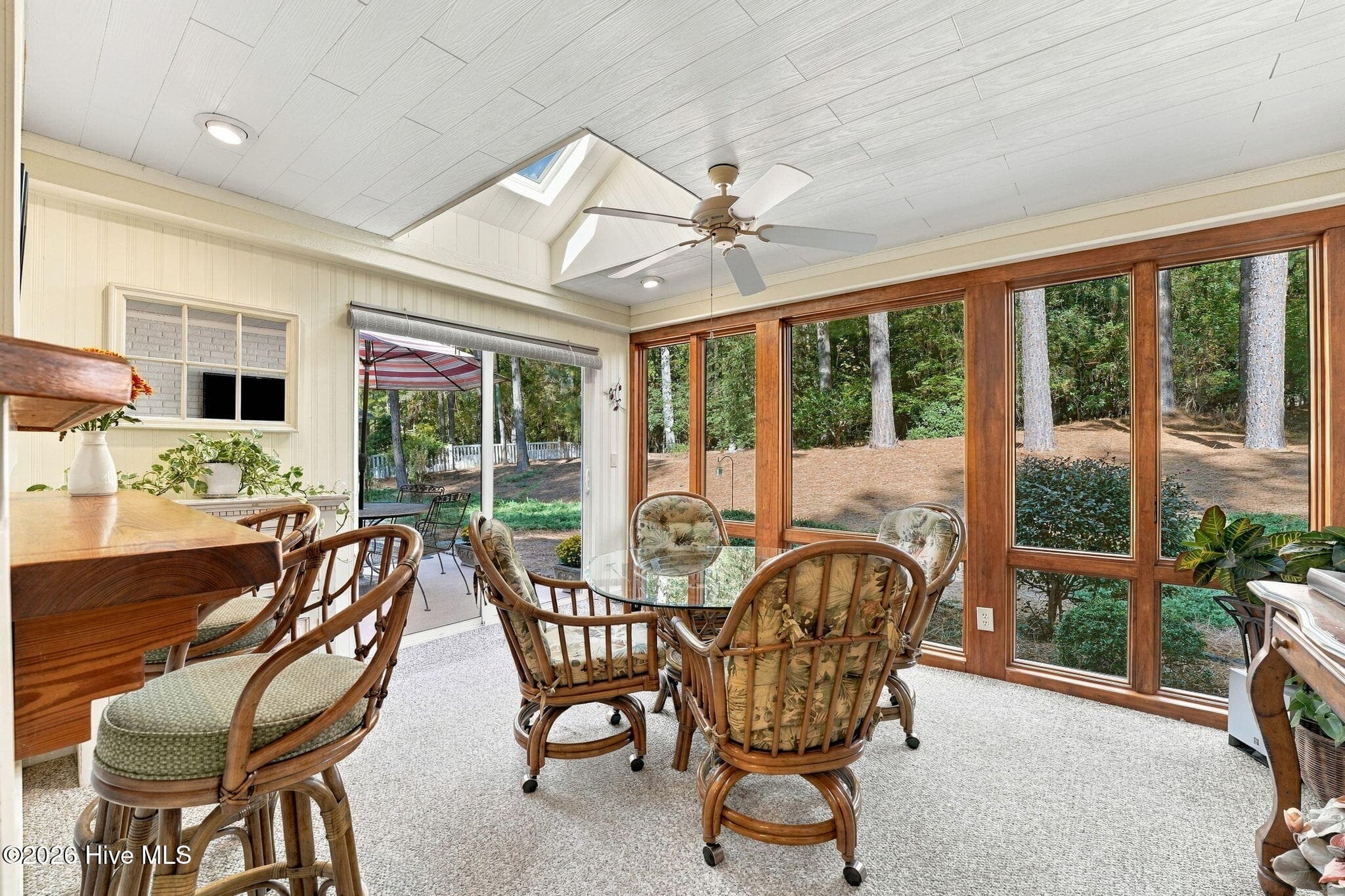 Sunroom Overlooking Back Yard - 715 Lake Forest Drive SE, Pinehurst, NC 28374