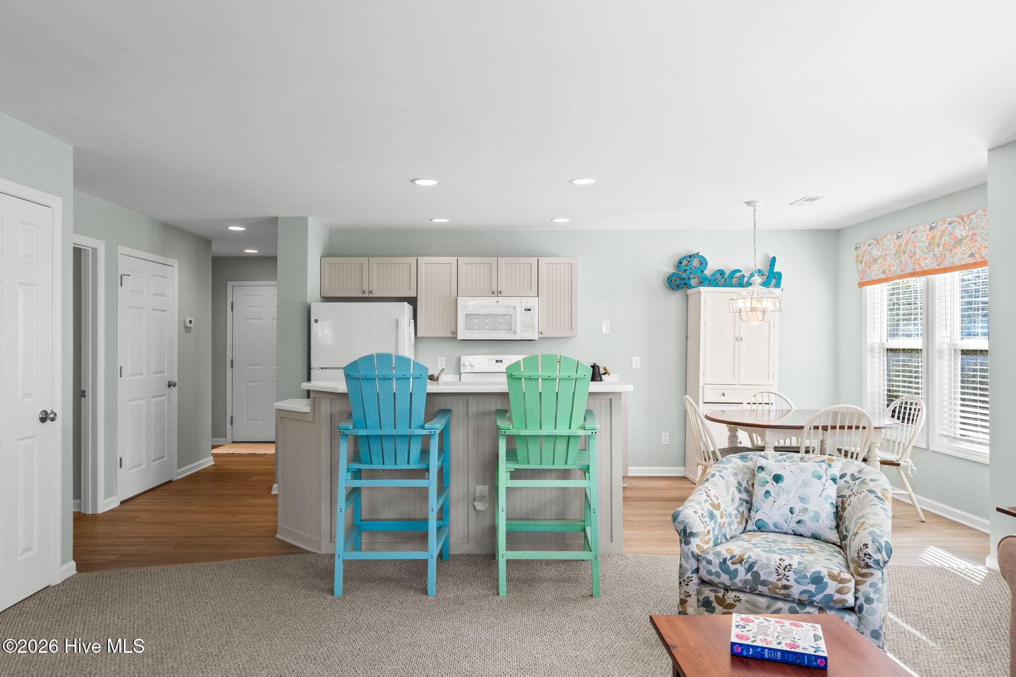 View from living room into kitchen - 3350 Club Villas Drive # 801, Southport, NC 28461, Southport