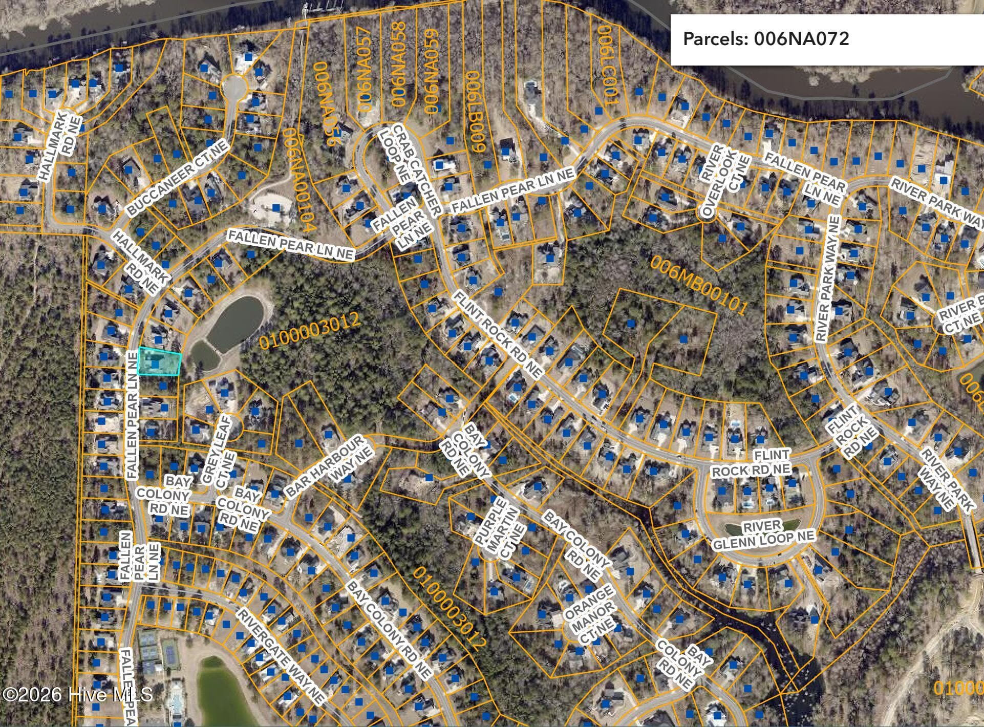 Aerial GIS - 9385 Fallen Pear Lane NE, Leland, NC 28451