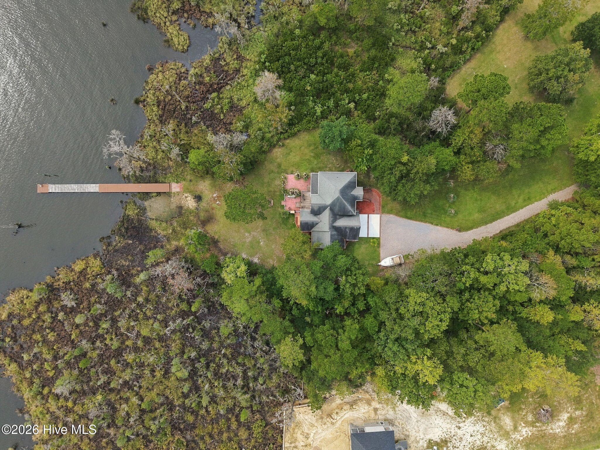 Aerial View - 516 Long Point Road, Chocowinity, NC 27817