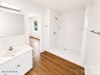 Primary bathroom. XL walk-in shower - 505 Addor Road, Pinebluff, NC 28373, Pinebluff