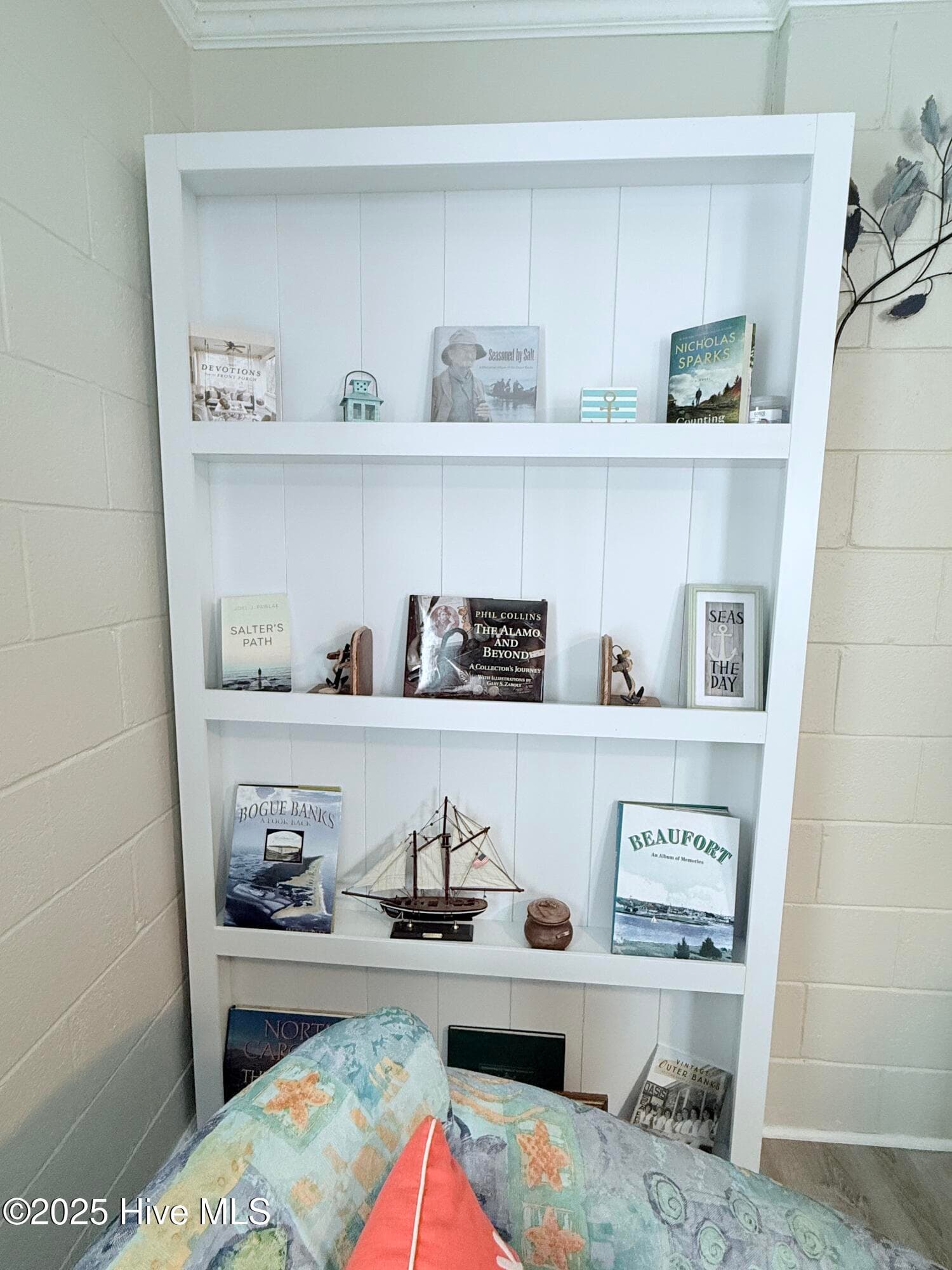 Bonus Room #1 - Downstairs - shelving/hidden closet - 5405 Cedar Tree Lane, Emerald Isle, NC 28594