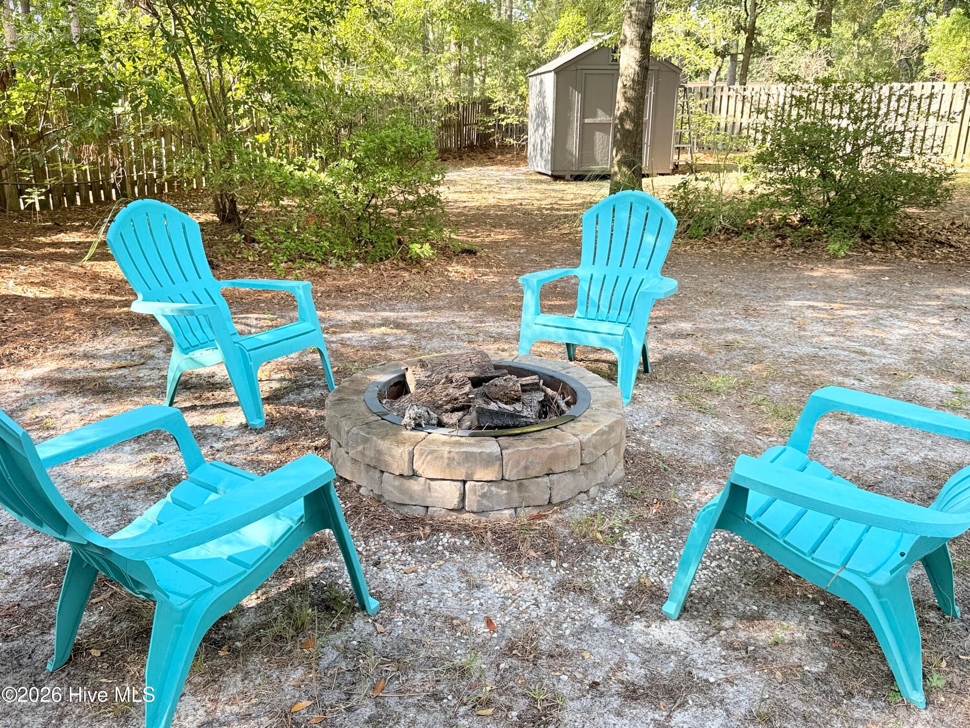 Toast your marshmellows here around the firepit! - 1001 Hunting Ridge Road, Wilmington, NC 28412