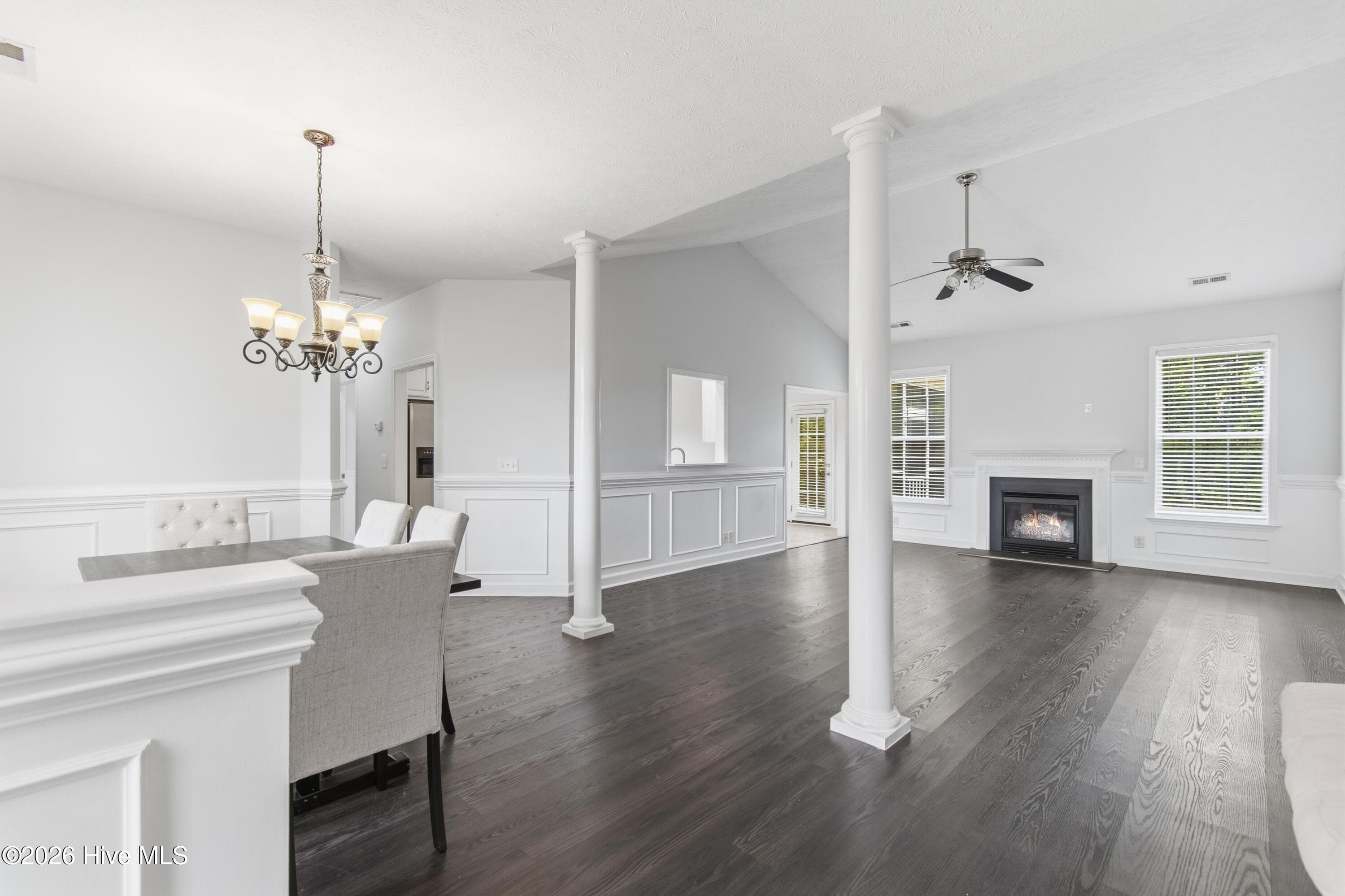 Entrance of home. Notice the column accents and high ceilings. - 709 E Pipers Glen, Shallotte, NC 28470