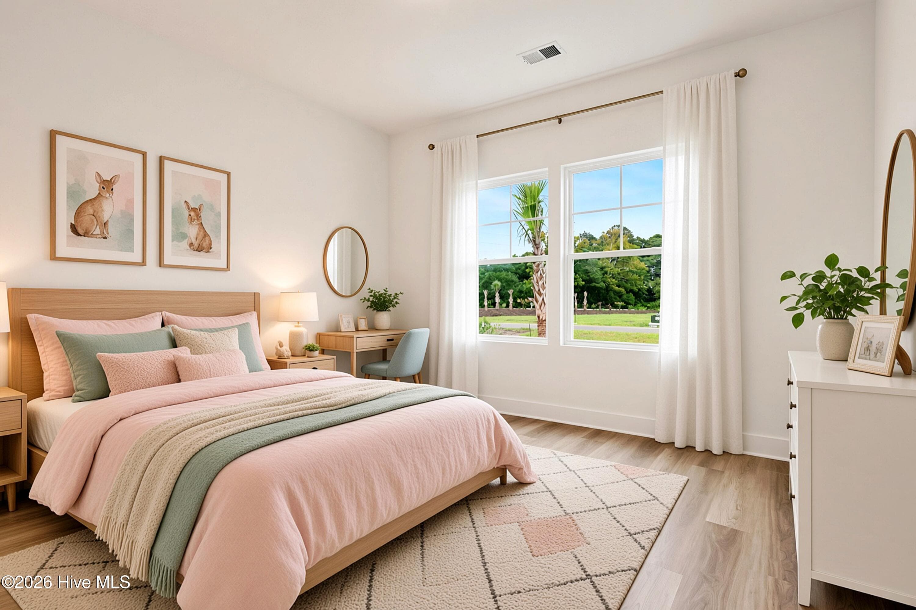 AI Staged First Floor Guest Bedroom - 2108 Cregan Cove SW (Lot 2), Ocean Isle Beach, NC 28469