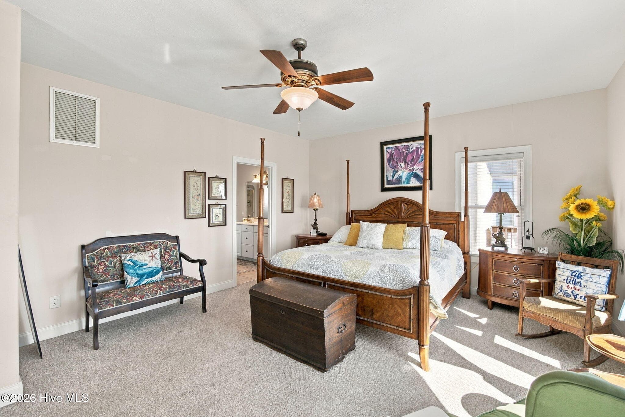 Main Level Master Bedroom - 134 Ocean Boulevard E, Holden Beach, NC 28462, Holden Beach