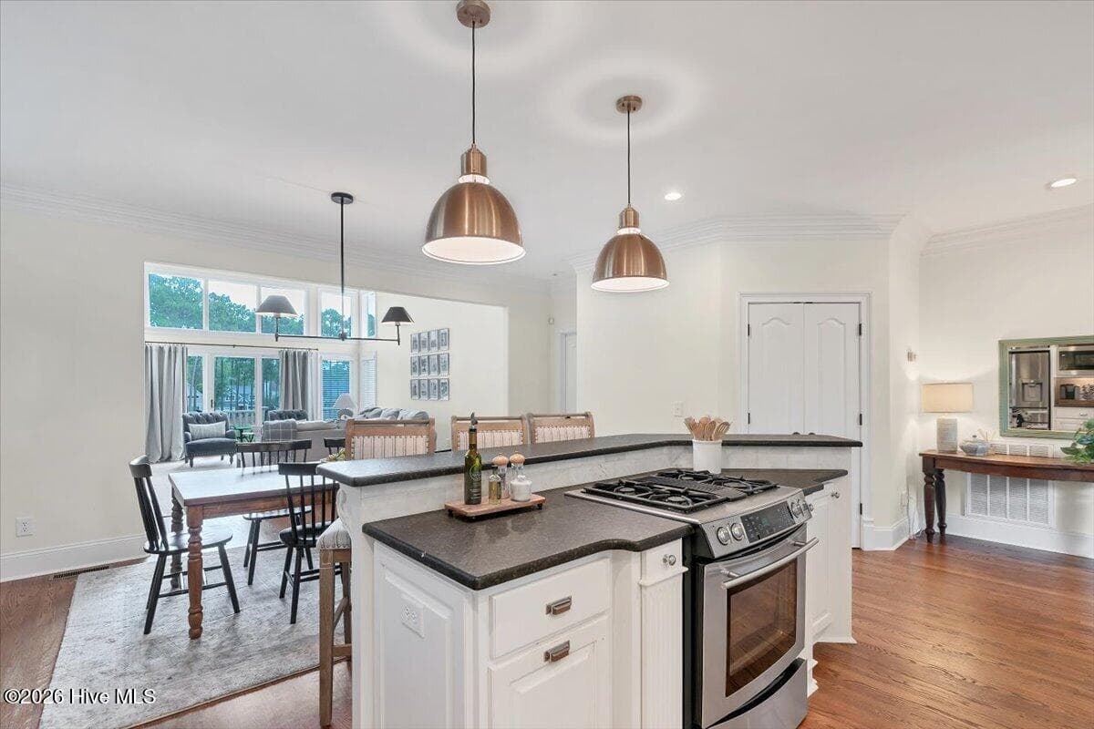 Propane Gas cooktop range and stainless appliances. - 150 Cochrane Castle Circle, Pinehurst, NC 28374