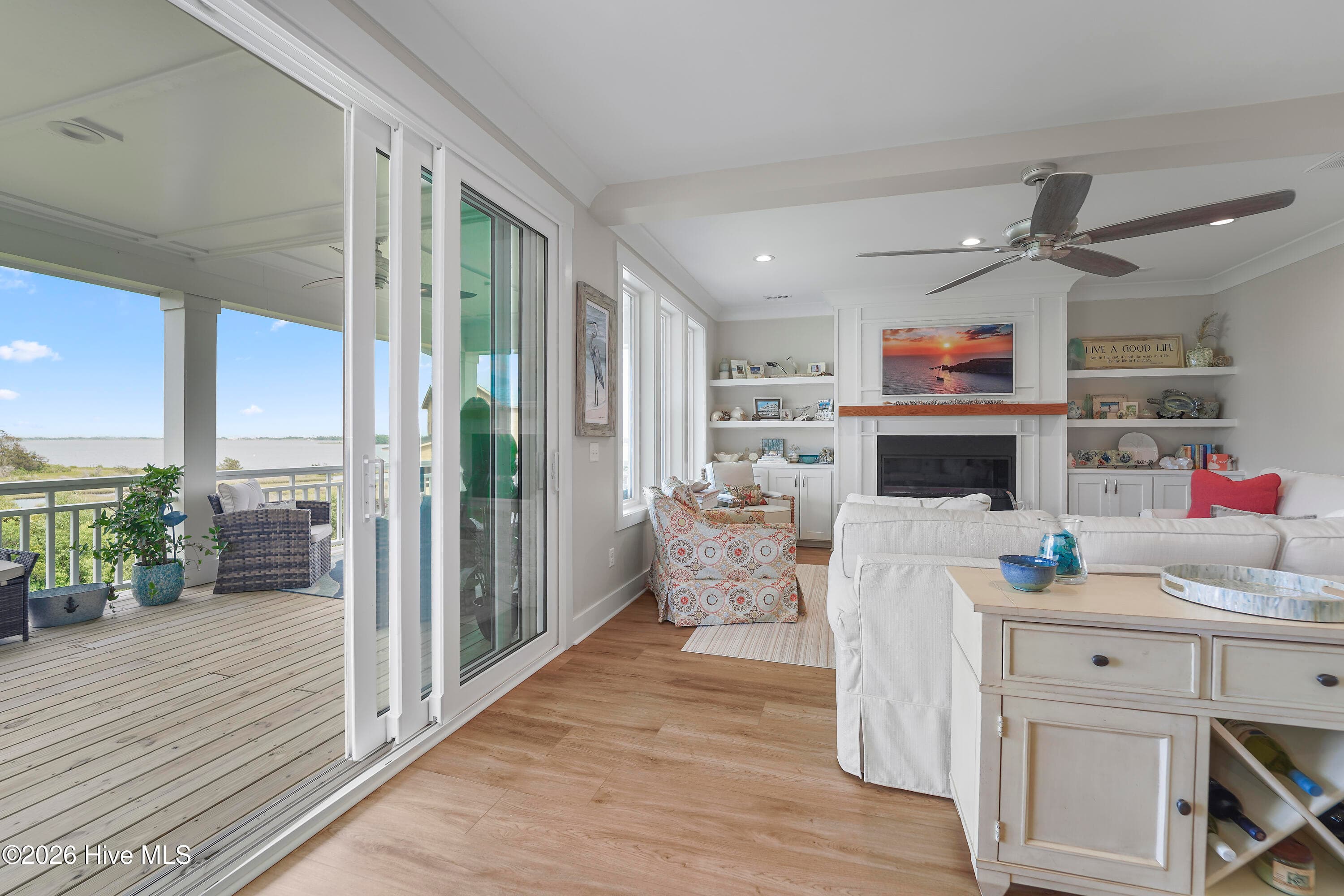 Great Room, Porch, View - 401 Caspian Court, Holly Ridge, NC 28445