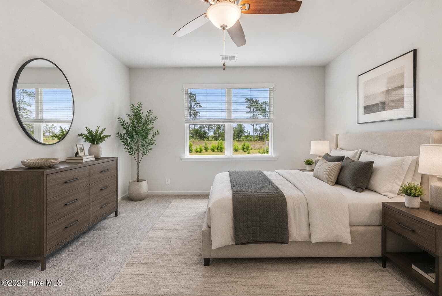 virtually staged owners bedroom - 1038 Burled Oak Ridge Loop SE, Bolivia, NC 28422