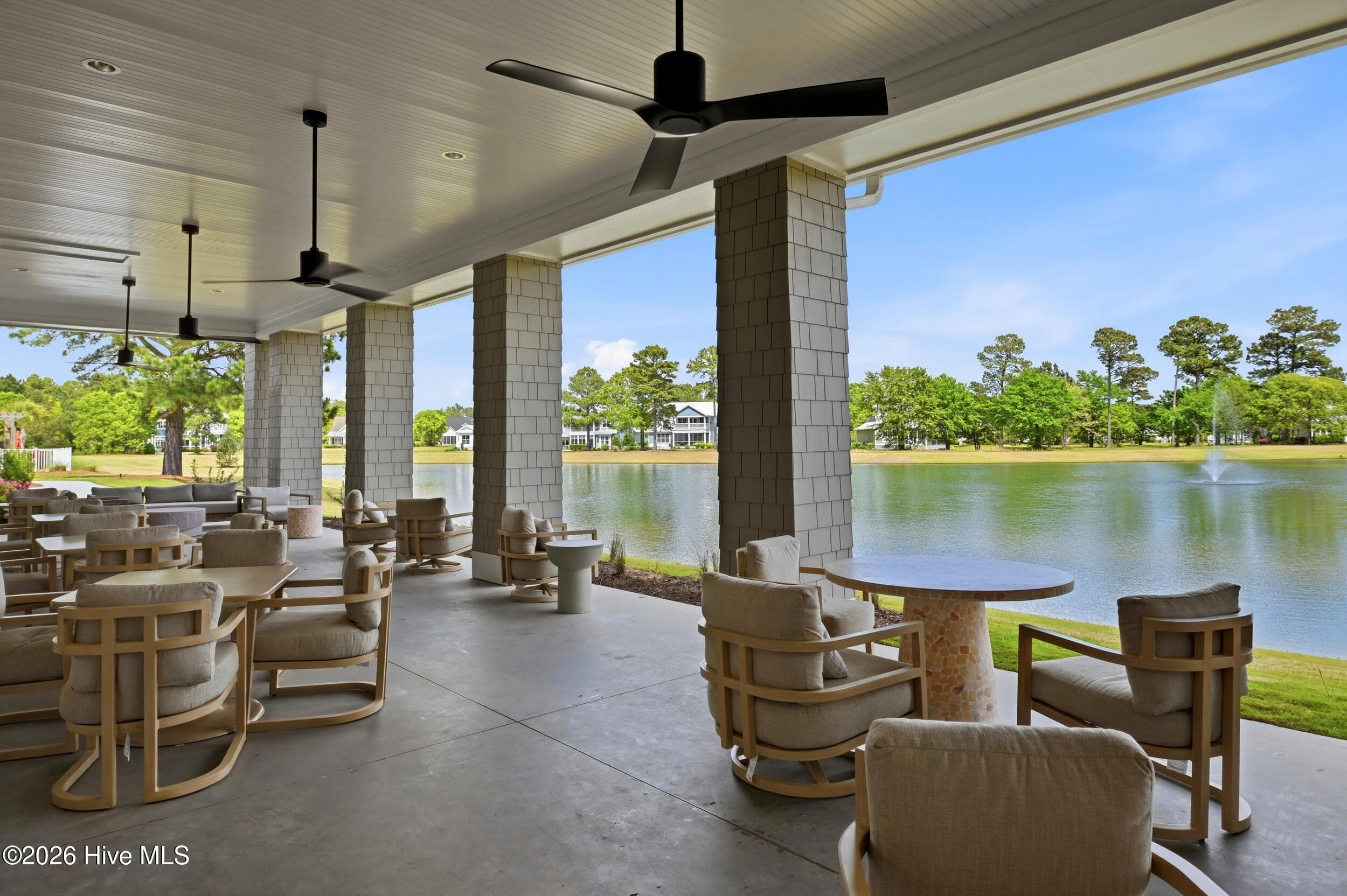 Outdoor seating at Lakeside - 9385 Fallen Pear Lane NE, Leland, NC 28451