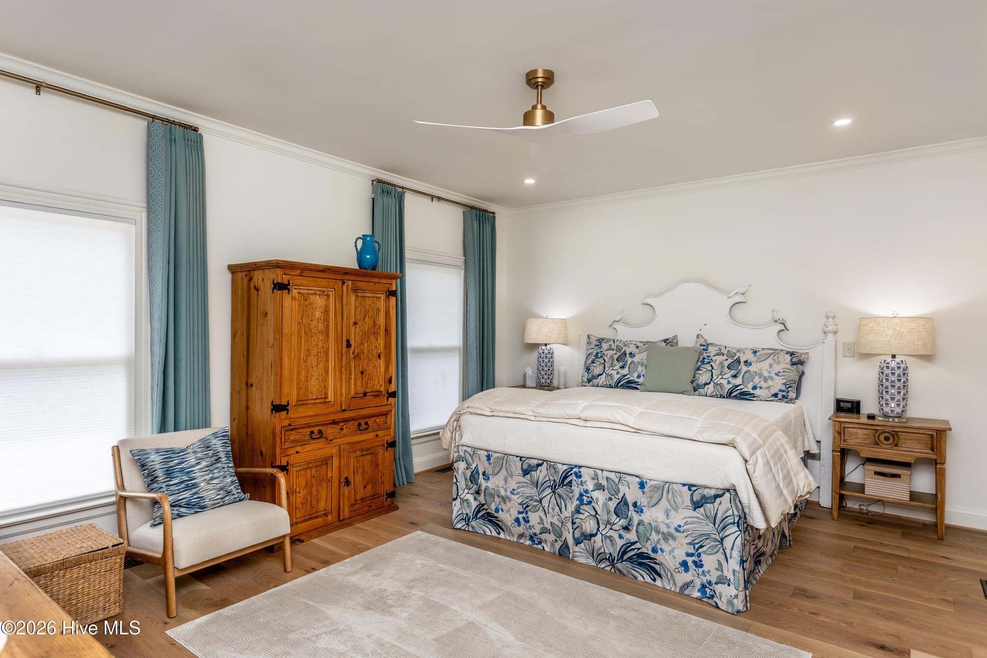 Large primary bedroom with walk-in closet. - 5050 Country Club Drive N, Wilson, NC 27896