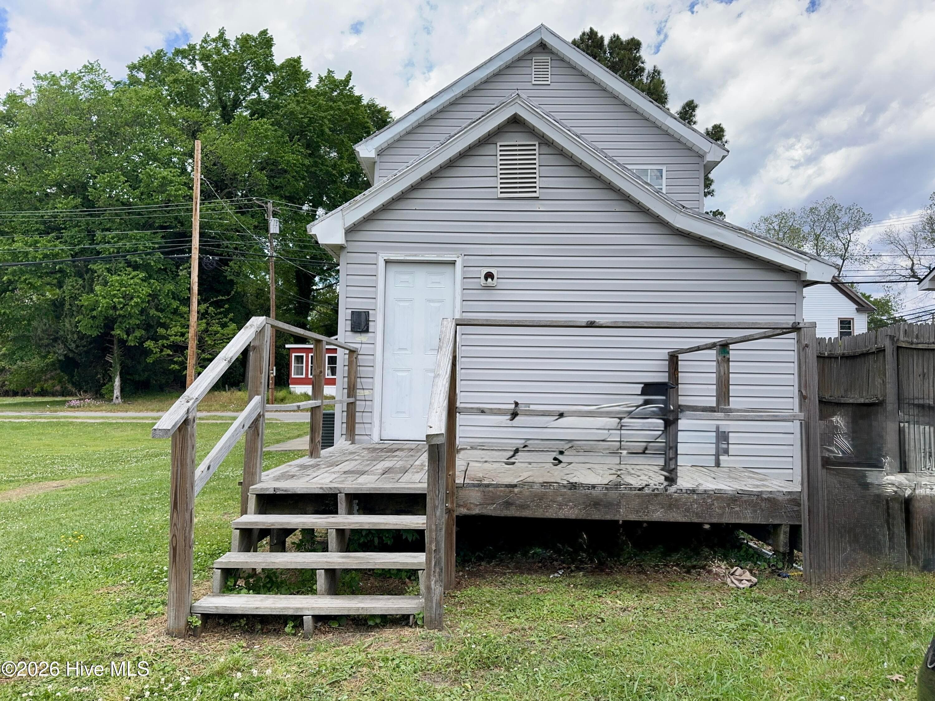 Back of home - 203 King Street, Hertford, NC 27944