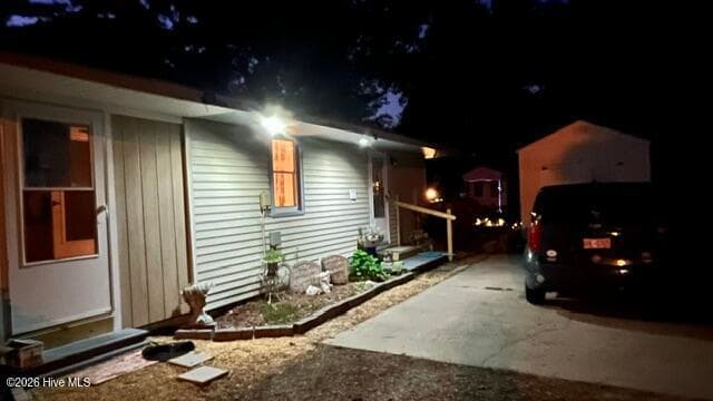 Night Lighting Driveway & Entrance Door - 120 Ranch Drive, Elizabeth City, NC 27909