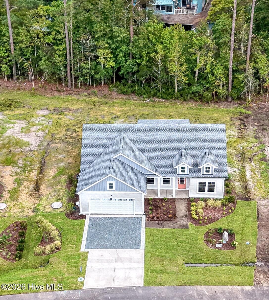 View of home's layout on wide lot. - 2111 Cregan Cove SW (Lot 19), Ocean Isle Beach, NC 28469