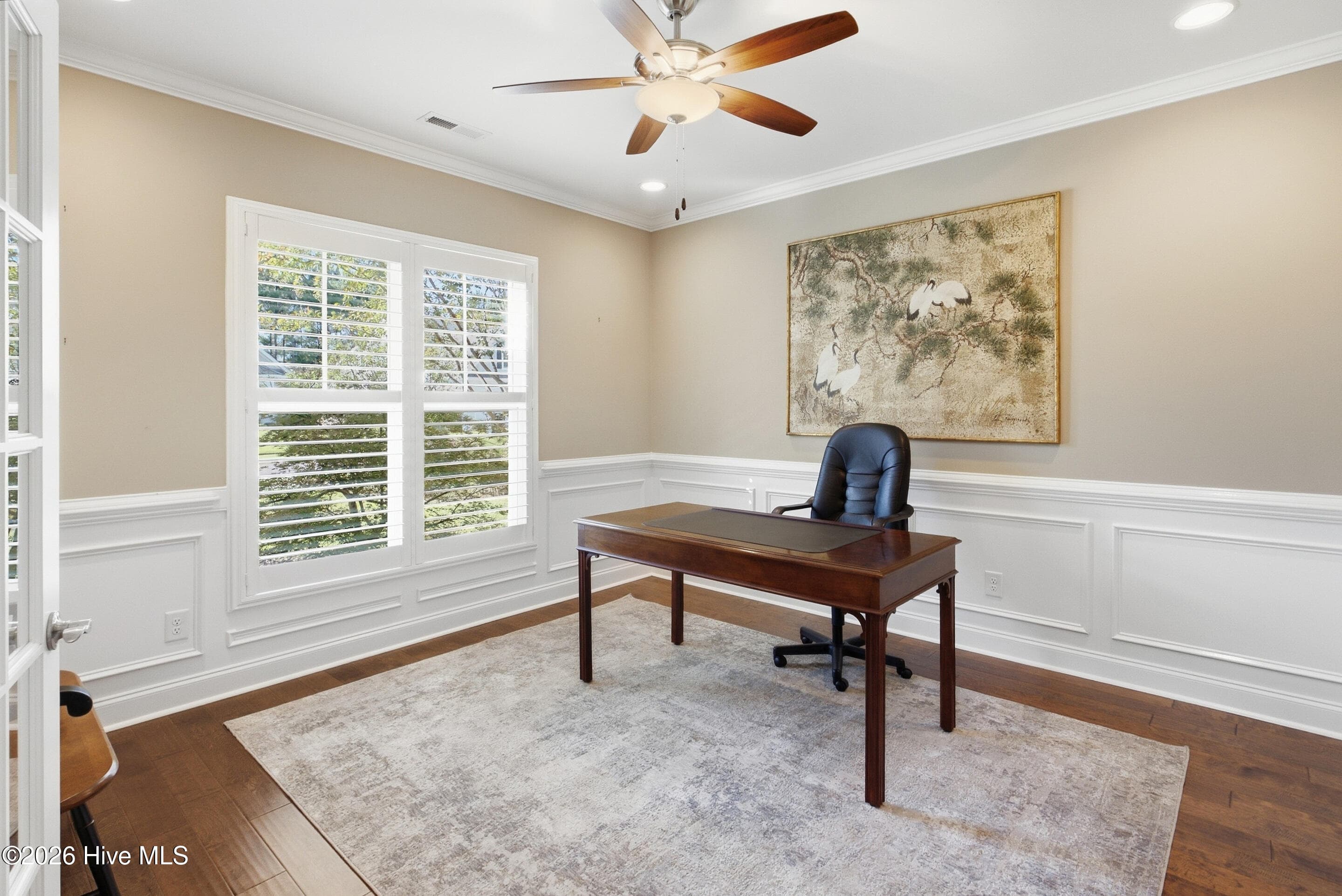 Dedicated office at front of home - 2153 Forest View Circle, Leland, NC 28451