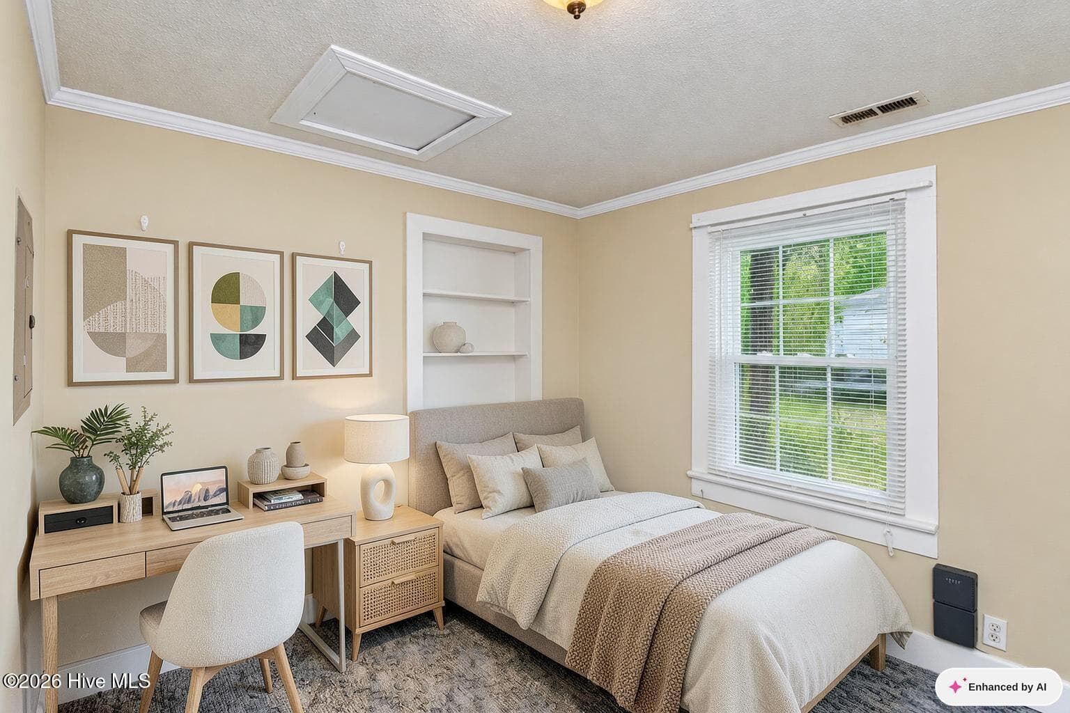 Bedroom 2 - virtually staged - 1601 Washington Street E, Wilson, NC 27893