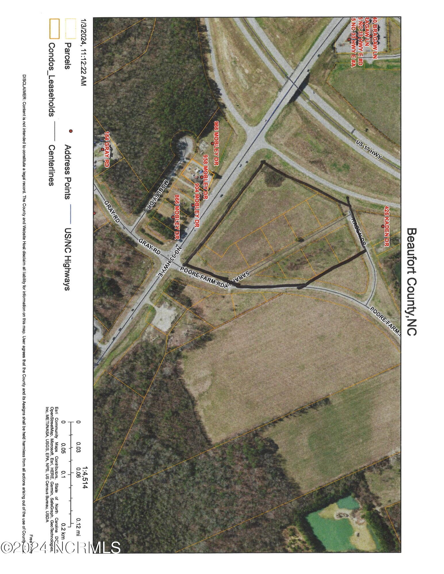 Commercial Sale at 00 Poore Farm Road, Chocowinity, NC 27817, photo 3 of 3