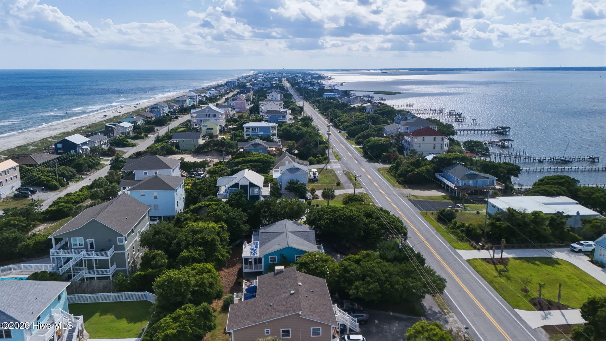 Aerial View - 1607 Emerald Drive, Emerald Isle, NC 28594