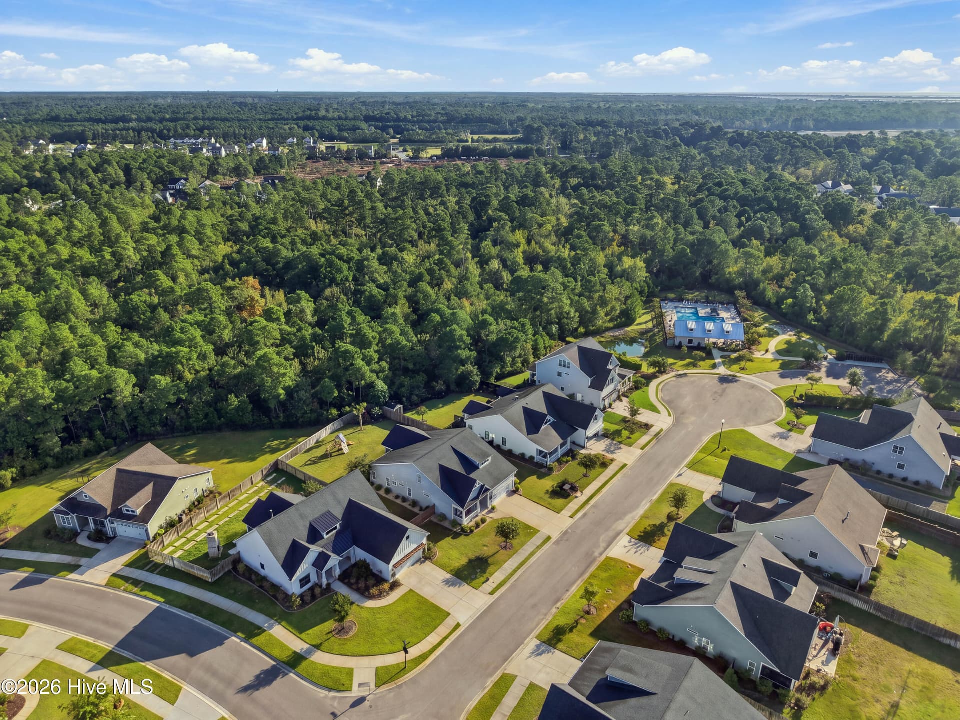 Front Left Aerial - 11 Lemongrass Court, Hampstead, NC 28443