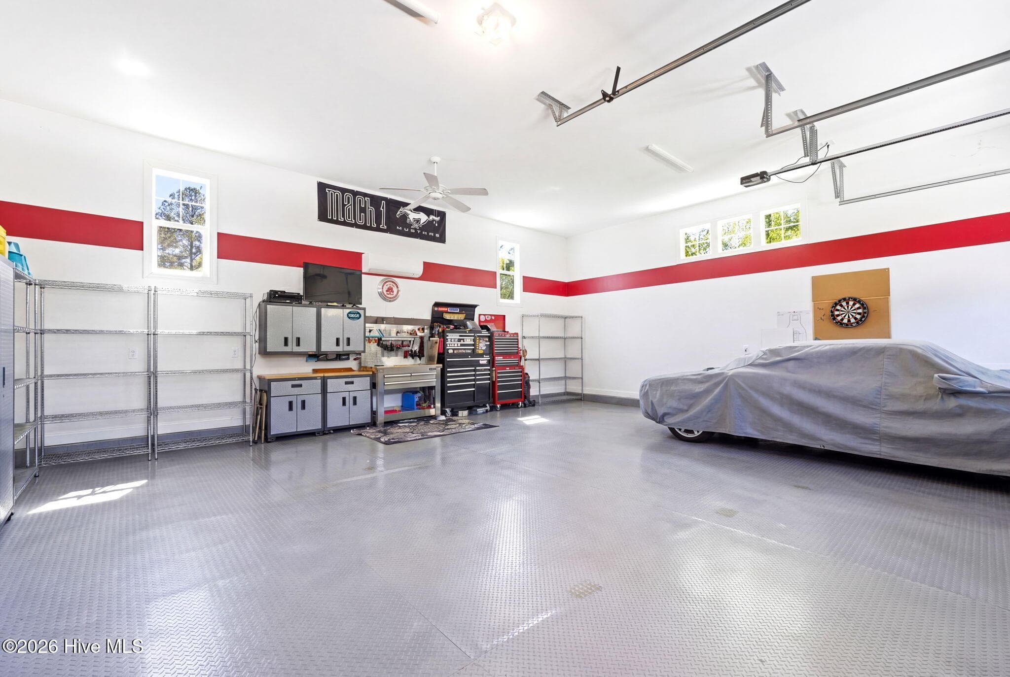 Incredible garage space wired for a lift in one of the bays. - 3784 Crab Catcher Loop NE, Leland, NC 28451