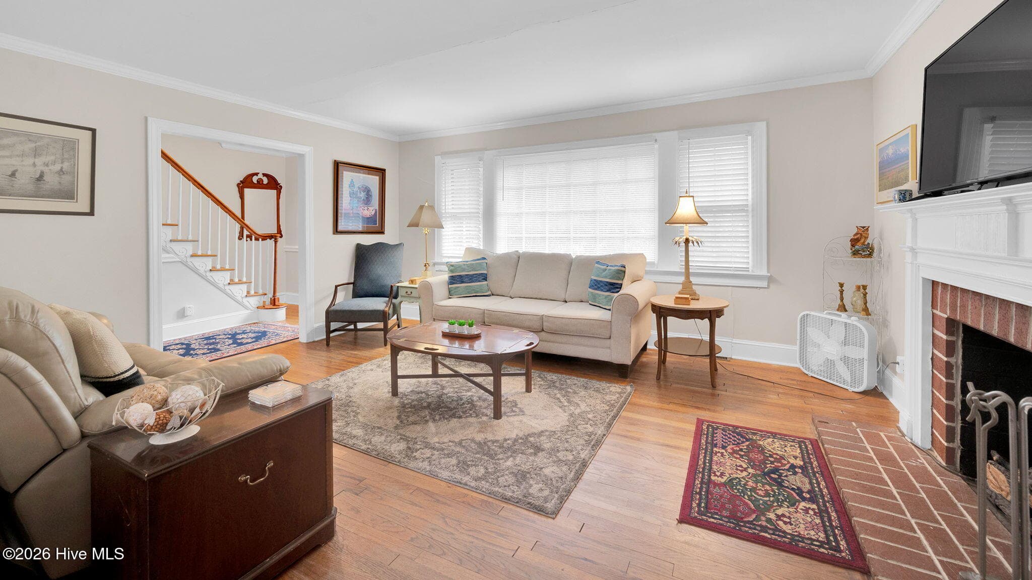 front living room , fireplace - 1902 Sherwood Drive, Greenville, NC 27858