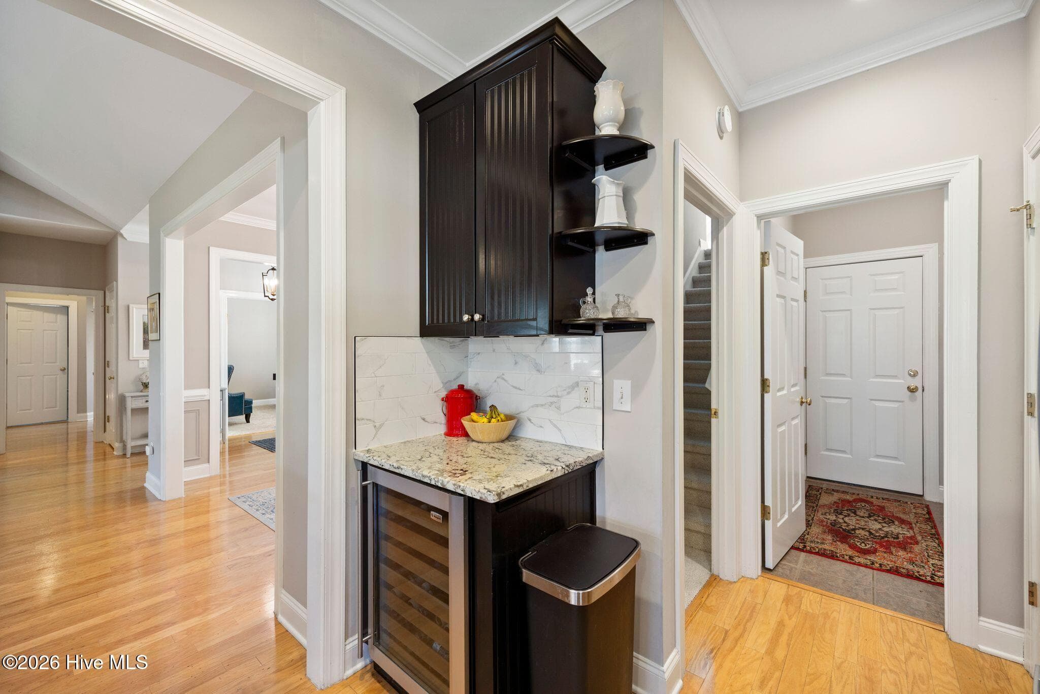 KITCHEN with wine cooler - 2807 Inverness Circle SE, Southport, NC 28461