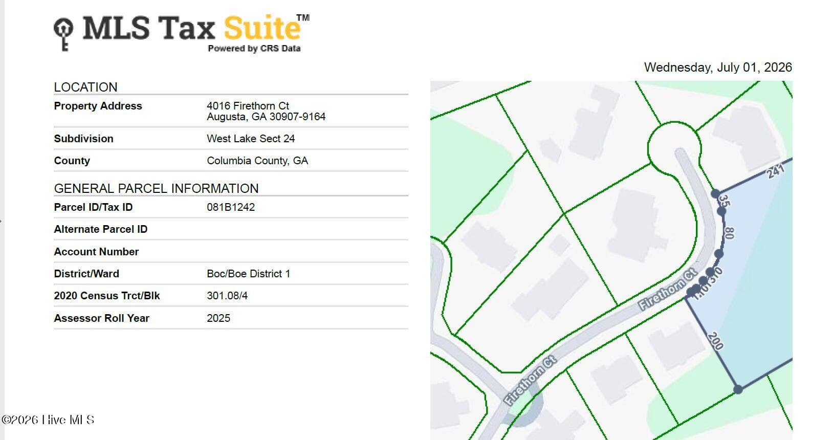 Residential Lot at 4016 27 Firethorn Court, Augusta, GA 30907, photo 14 of 14