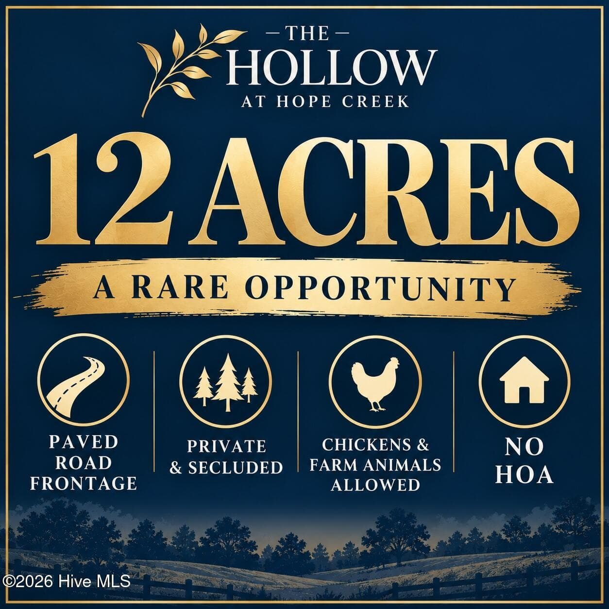 12 Acres Hope Creek Trail, Spring Hope, NC 27882
