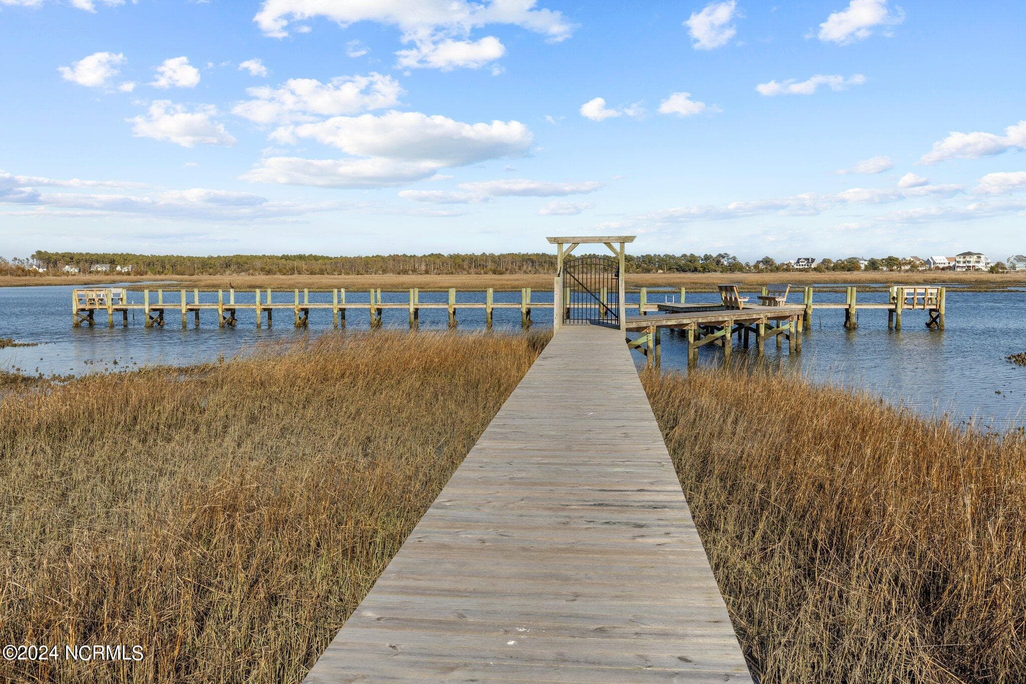 Walkway to private day dock - 1304 Fathom Way, Morehead City, NC 28557