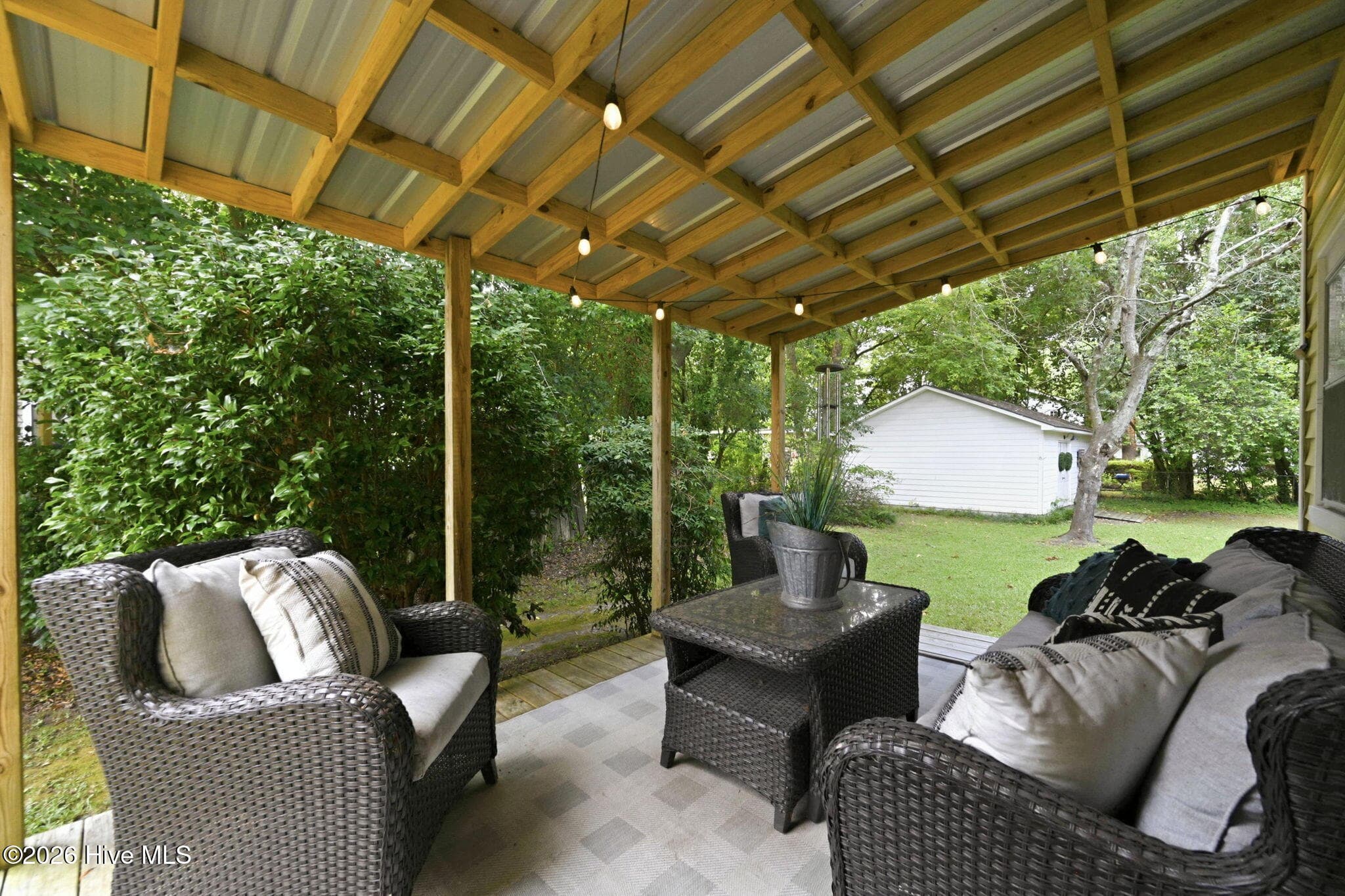 Private primary bedroom deck - 105 E Hargett Street, Richlands, NC 28574