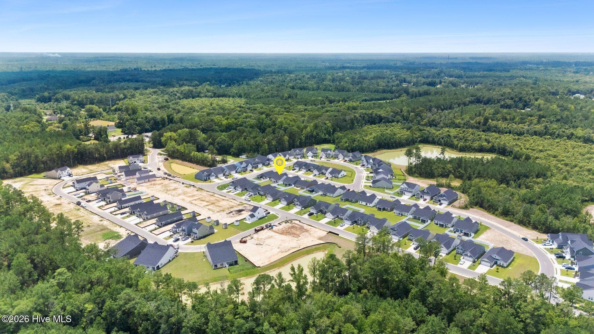 MIDDLE CREEK VILLAGE - approximate location of house marked with yellow pin - 967 Rindlewood Trail NE, Bolivia, NC 28422