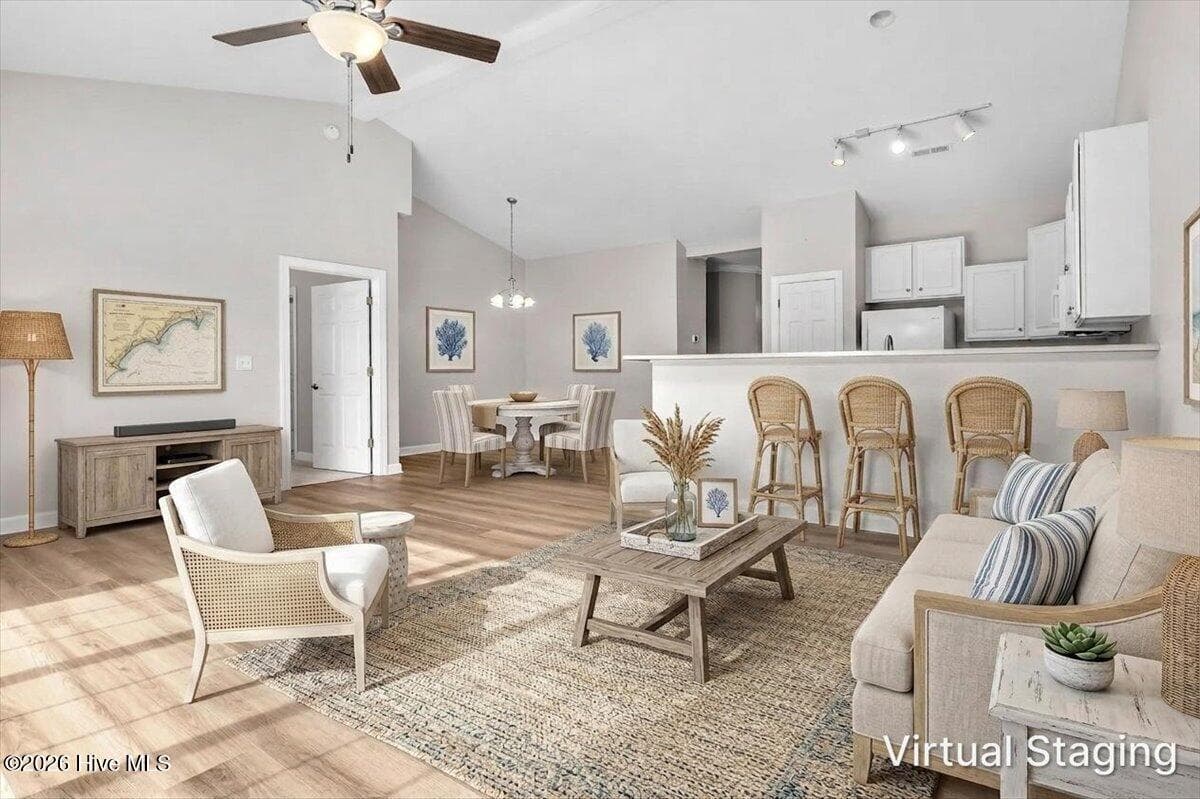 Family Room Staged - 5006 Carleton Drive Unit 121, Wilmington, NC 28403