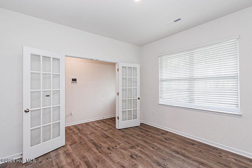 Office with french doors - 1226 Middlecrest Drive, Rocky Mount, NC 27804