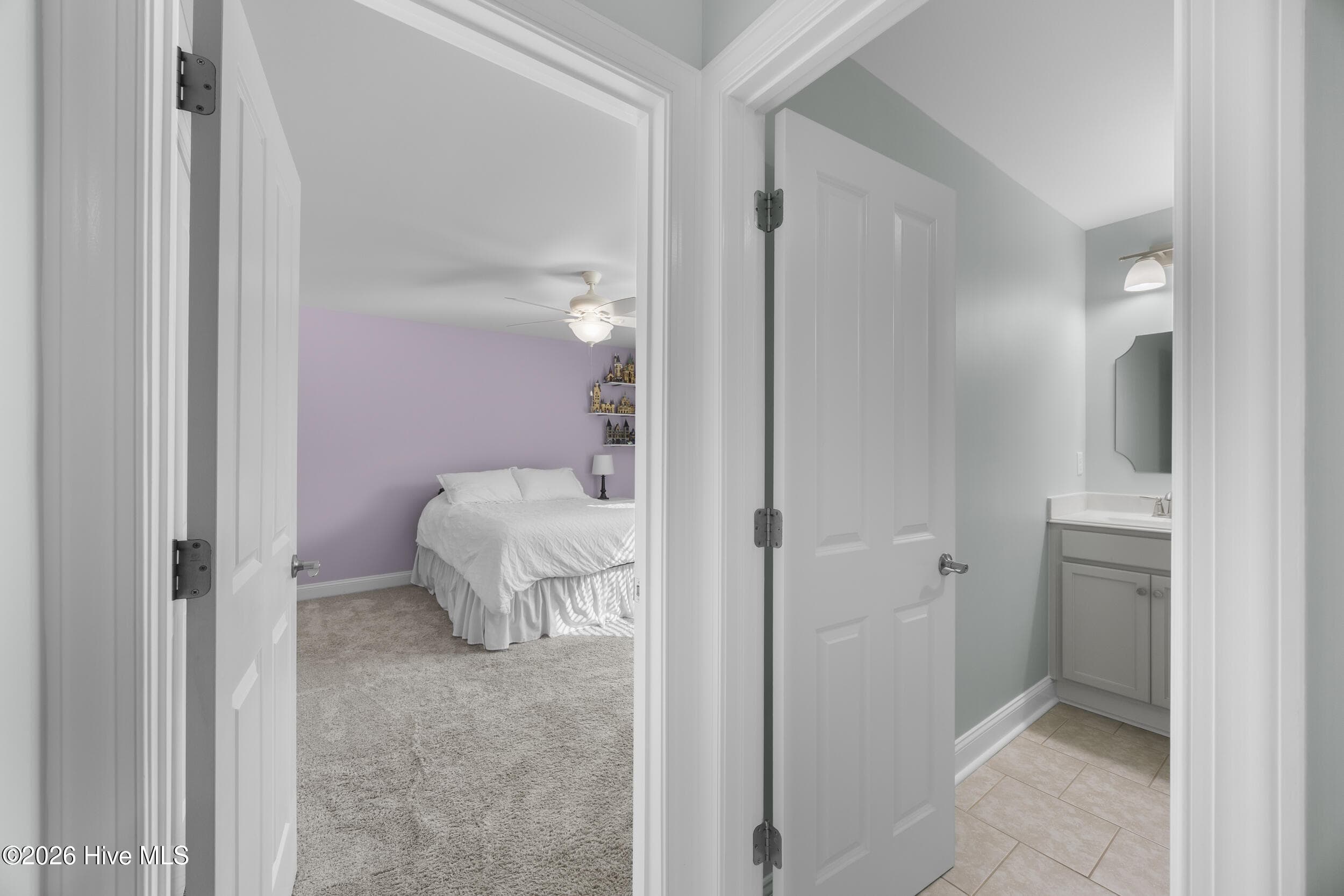 Upstairs bonus room/ bathroom and bedroom - 323 Crown Pointe Drive, Hampstead, NC 28443