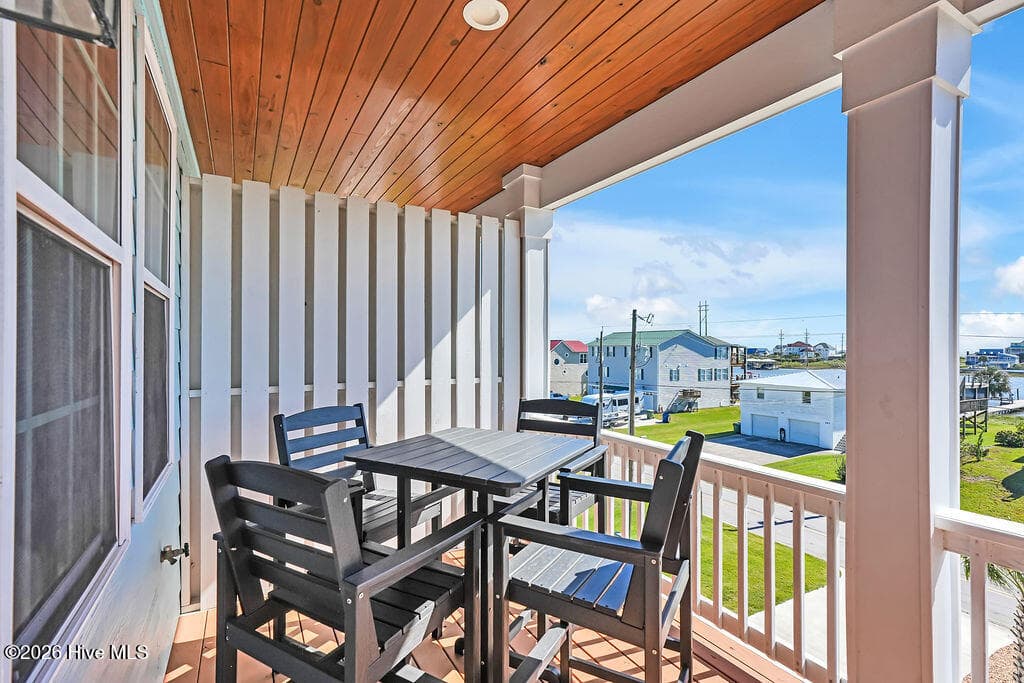 Balcony off dining & living room - 246 Grandview Drive, Sneads Ferry, NC 28460