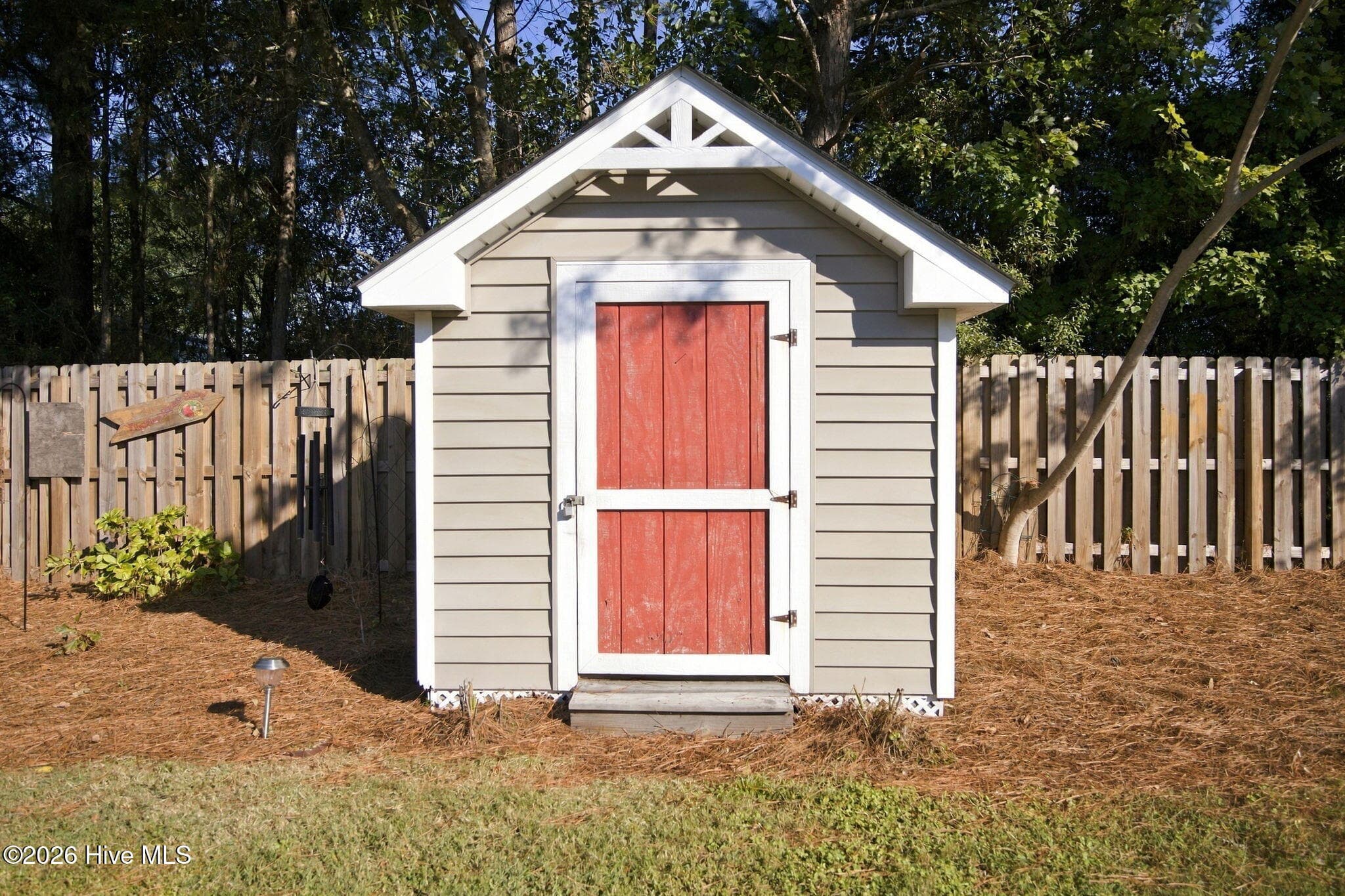 Storage shed plenty of space for garden tools. - 4490 Frying Pan Road SE, Southport, NC 28461, Southport