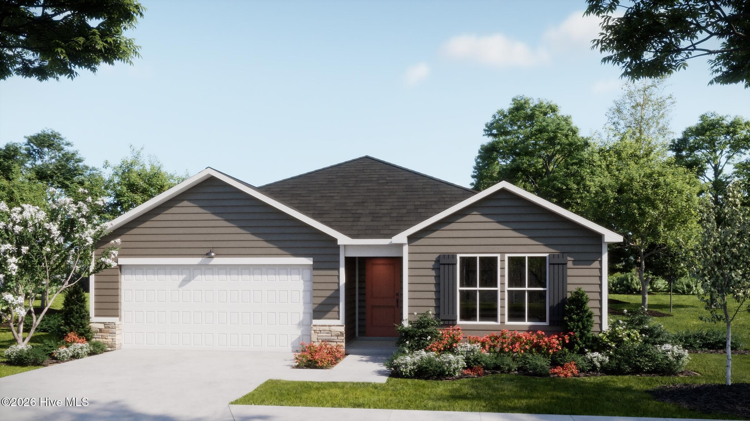 Home shown is a representation of the floor plan and may include optional features or upgrades. Elevations, materials, colors, finishes, square footage, and included features may vary from the actual home. Please consult a Sales Representative for complete details. - 561 Belfort Lane SW 88, Ocean Isle Beach, NC 28469
