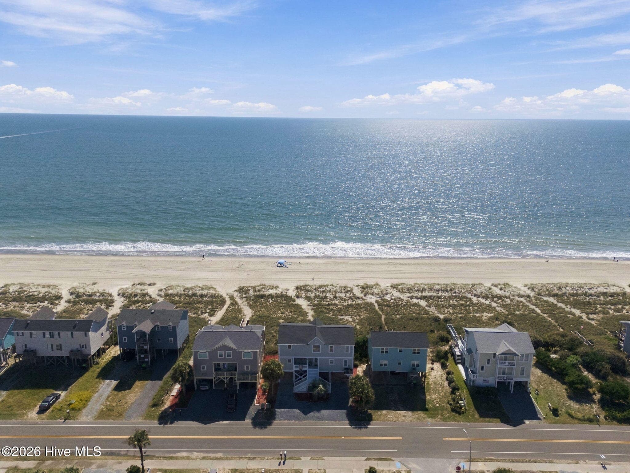 Aerial View - 134 Ocean Boulevard E, Holden Beach, NC 28462, Holden Beach