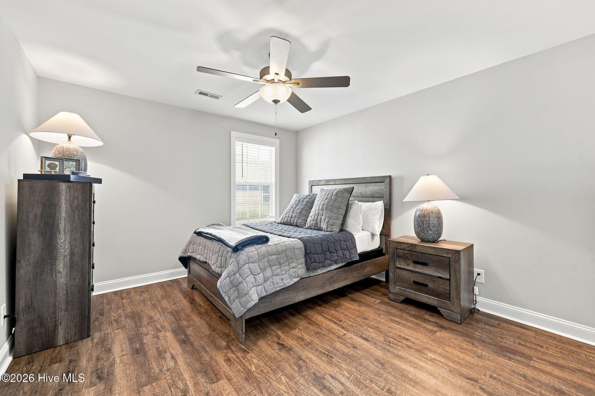 upstairs: bedroom two, again- carpet free / upgraded flooring - 3516 Richter Way A, Greenville, NC 27834