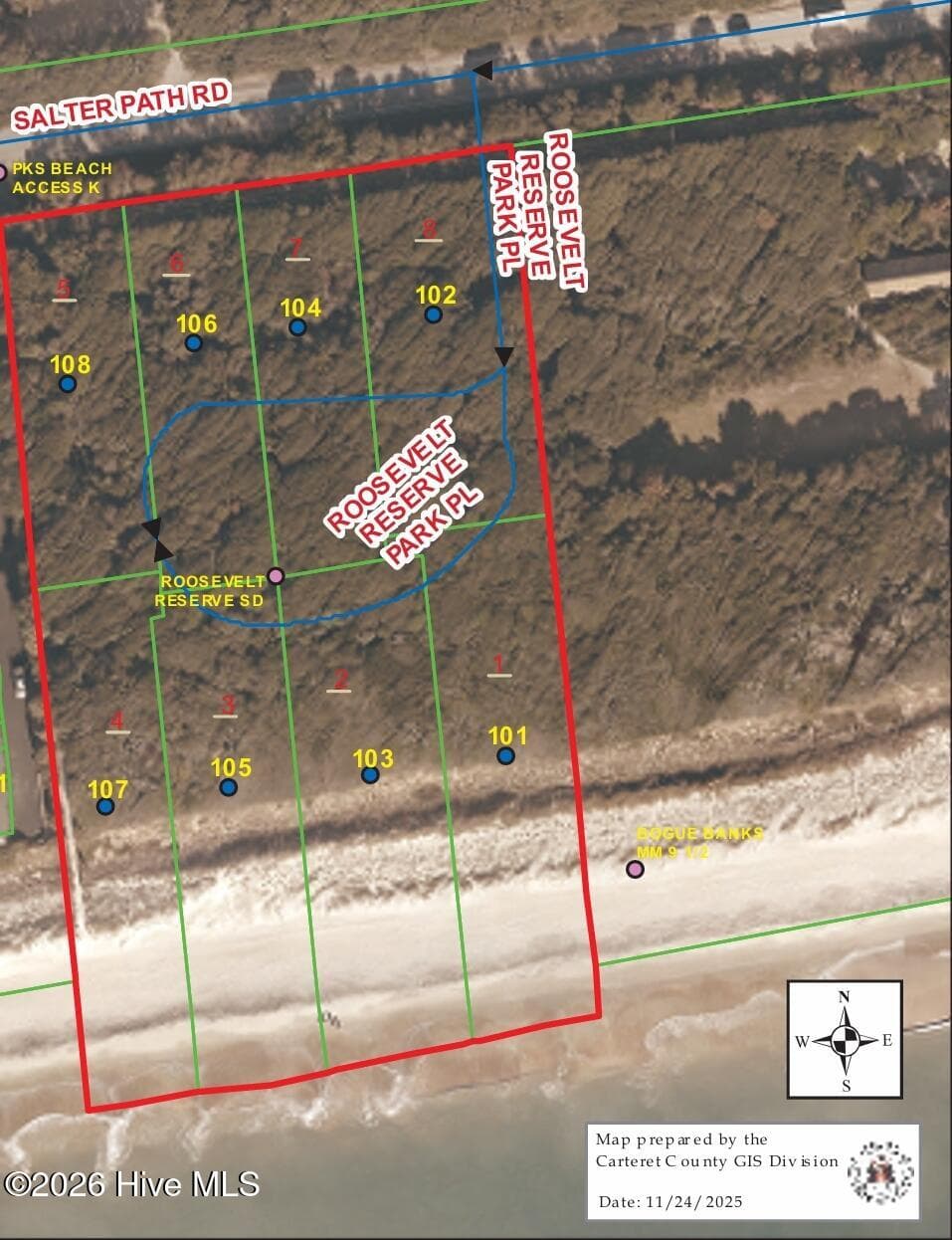 Residential Lot at 108 Lot 5 5 Roosevelt Reserve Park, Pine Knoll Shores, NC 28512, photo 13 of 13