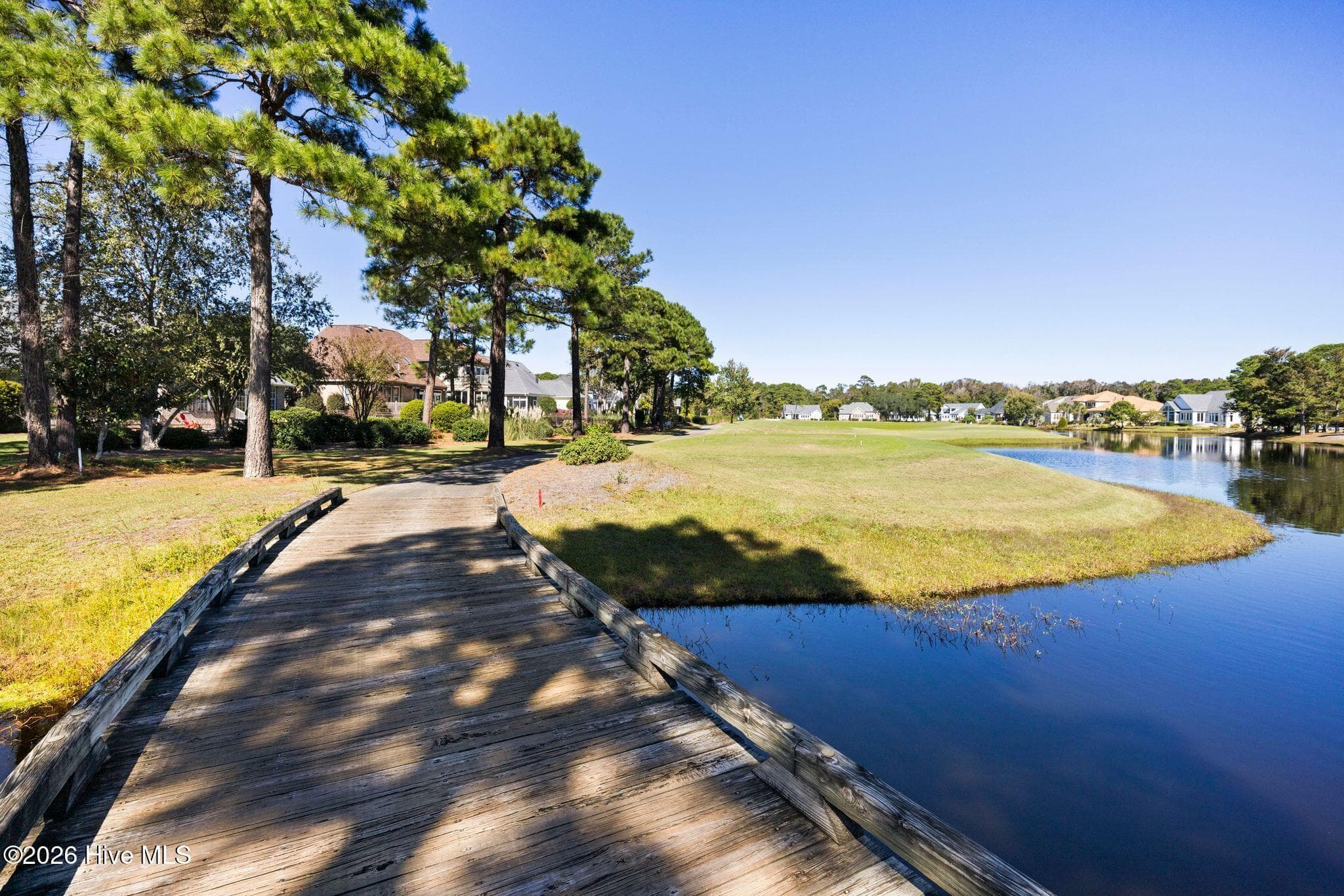 Cait 9 Course 6th Hole tees and fairway extend behind the house - 2807 Inverness Circle SE, Southport, NC 28461