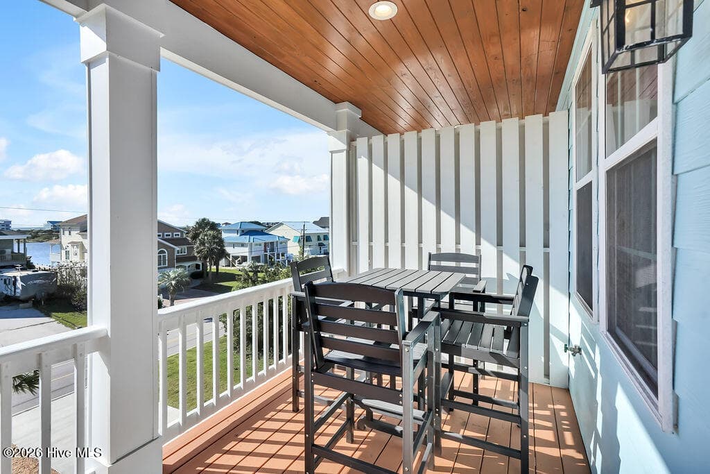 Balcony off dining room - 244 Grandview Drive, Sneads Ferry, NC 28460