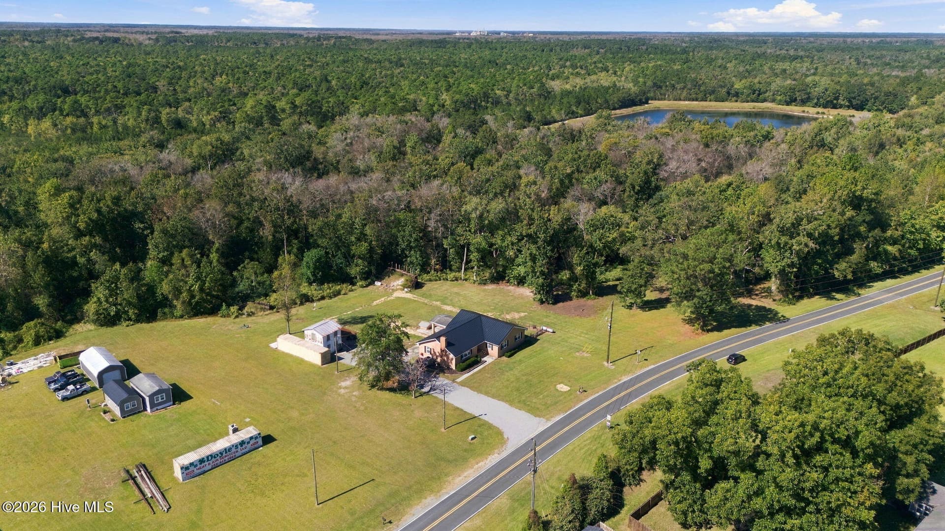 view from Antioch rd - 1405 Antioch Road, New Bern, NC 28560